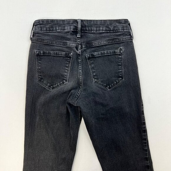 Old Navy Womens Super Stretch Skinny Jeans Mid Rise Black Size 00 - Picture 6 of 9
